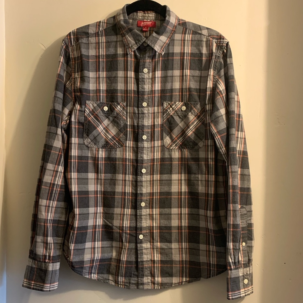 Arizona Button Up Casual Long Sleeve Plaid Shirt